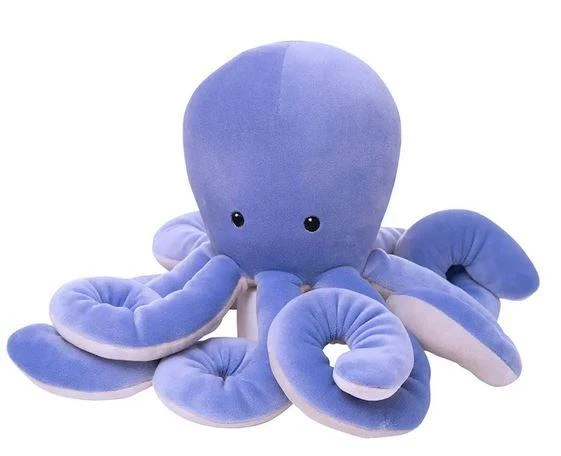 Manhattan Toy Velveteen Plush Sourpuss Octopus - Peluche Pieuvre Grincheux