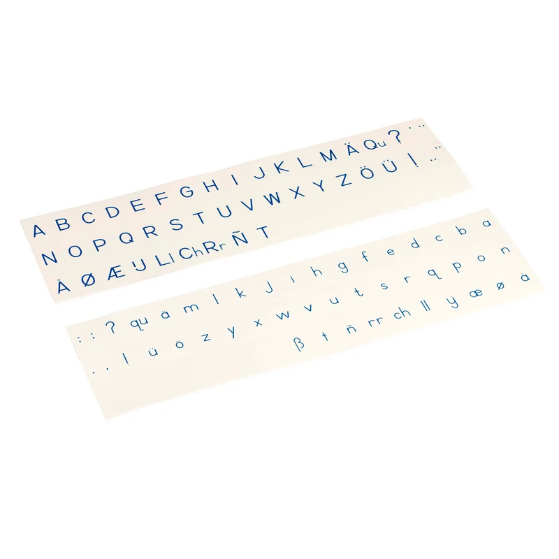Alphabet imprimé : script - bleu - Nienhuis AMI