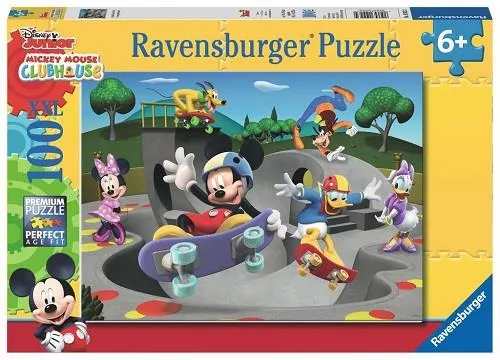 Ravensburger Disney Mickey Mouse Club House "At the Skate Park" Puzzle (100 pcs)