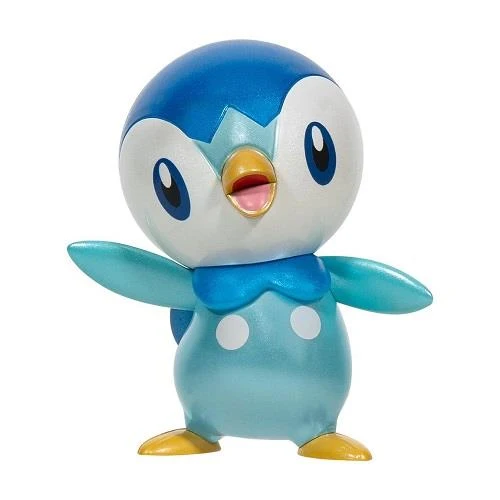 Pokemon Metallic Battle Figure Piplup - Figurine de combat métallique