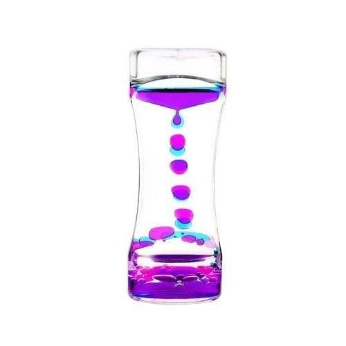 Water and Oil Timer - Minuteur en eau et huile (Pink, Blue/Rose, Bleu)