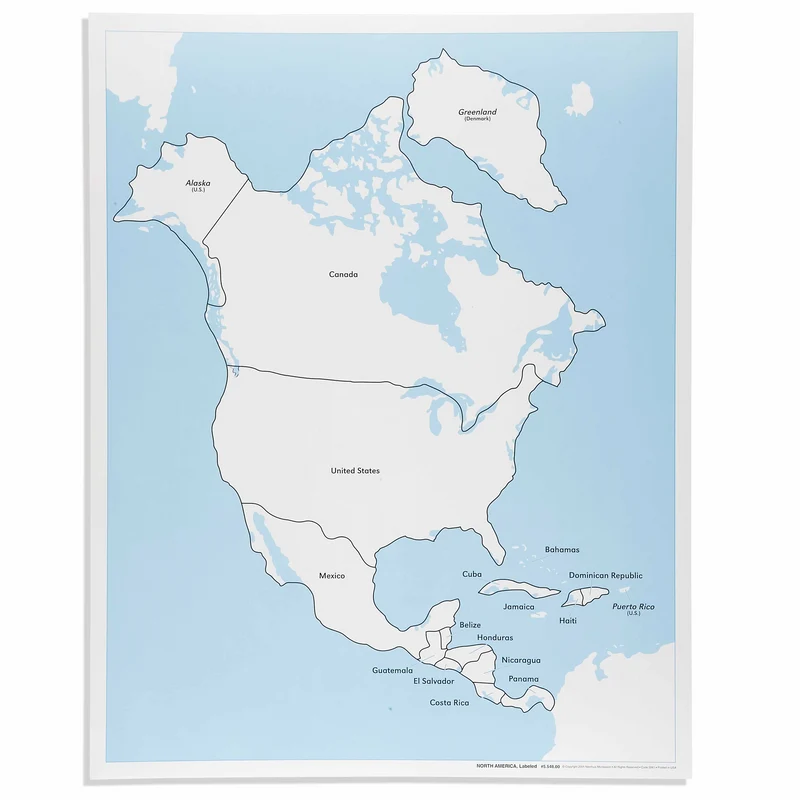 Carte de contrôle d'Amérique du Nord (en anglais) - Nienhuis AMI
