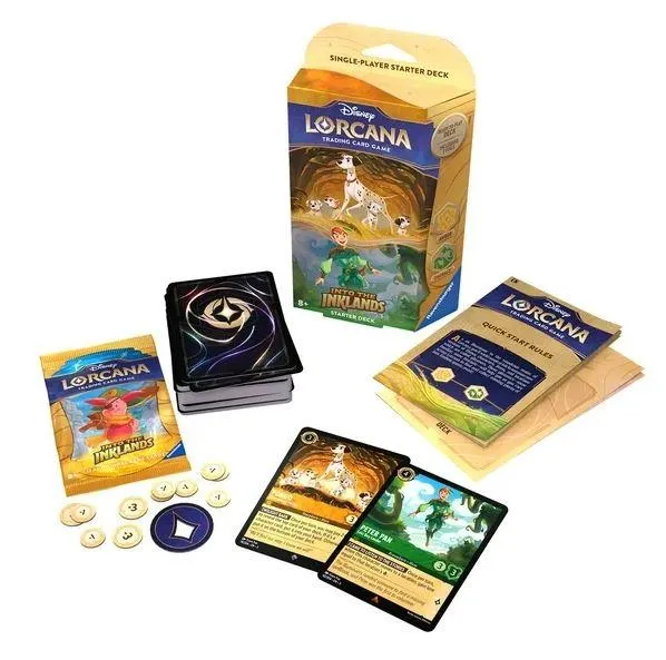 Disney Lorcana Into The Inklands Amber & Emerald Starter Deck - Deck de démarrage Ambre et Émeraude
