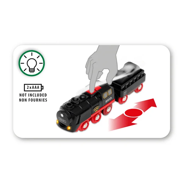 Brio Battery-Operated Steaming Train/Train à vapeur à batterie - 33884