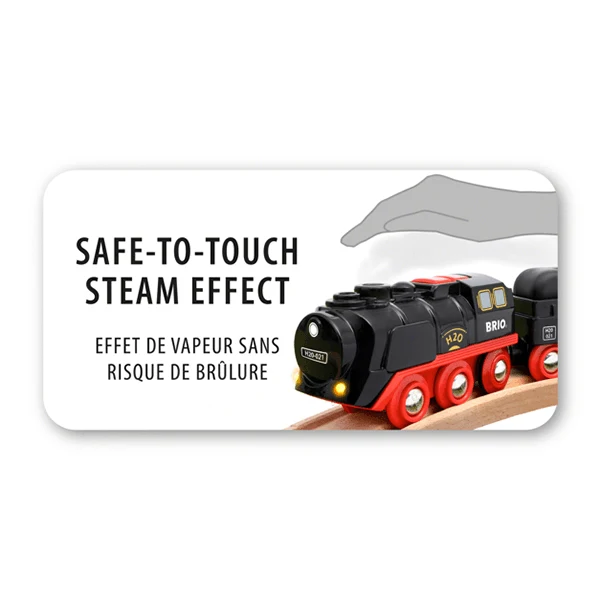 Brio Battery-Operated Steaming Train/Train à vapeur à batterie - 33884