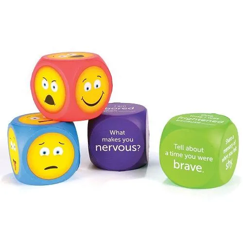 Learning Resources Emoji Soft Foam Cubes - Cubes de mousse souple