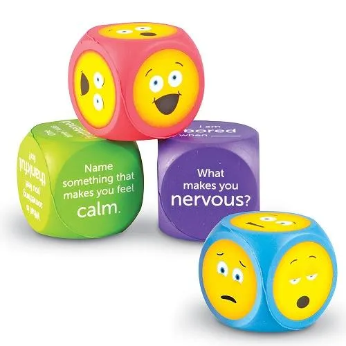 Learning Resources Emoji Soft Foam Cubes - Cubes de mousse souple
