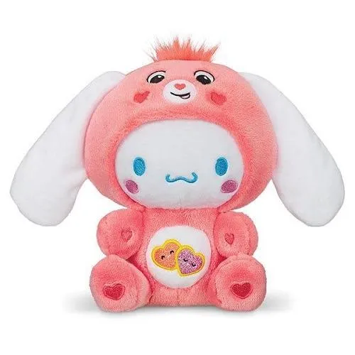 Hello Kitty Care Bear Plush - Peluche (Pink Hearts Love-a-Lot Cœurs roses)