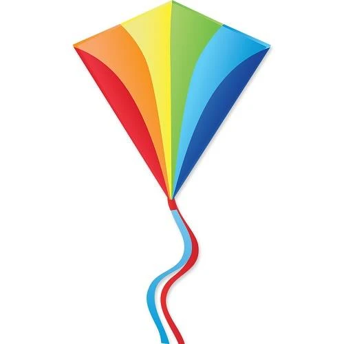 Diamond Rainbow Kite - Cerf-volant diamant arc-en-ciel 30"