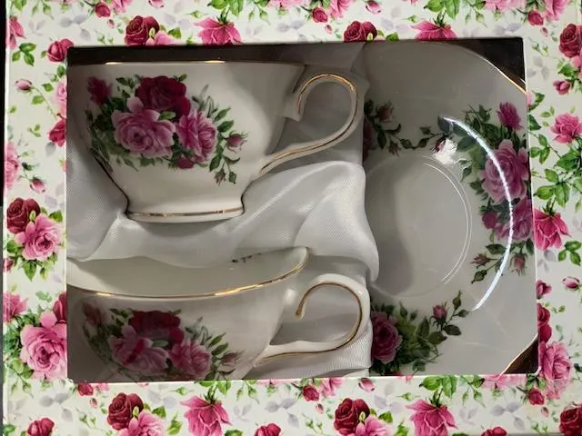 Vintage Grace Teaware Teacup & Saucer Set - Rétro Service à thé tasse et soucoupe Grace