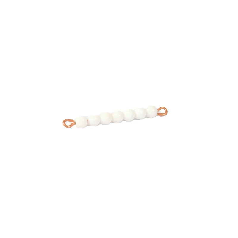 Barre de 7 en perles de nylon individuelle : blanc - Nienhuis AMI