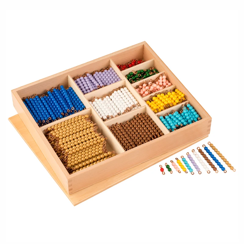 Boîte de perles pour la multiplication : Perles individuelles Nylon - Nienhuis AMI