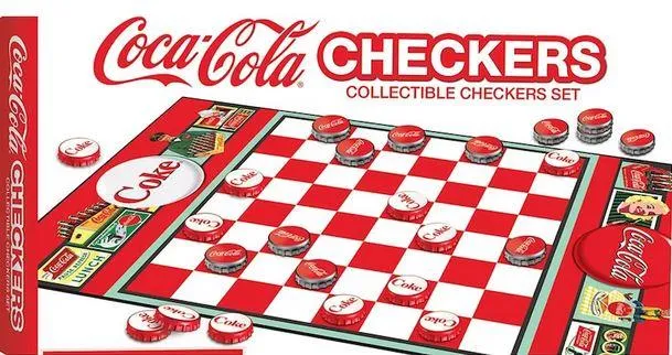 Coca-Cola Checkers Collectible Set - Jeu de dames à collectionner