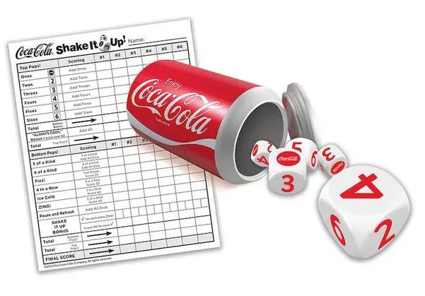 Coca-Cola Shake it up Dice Game - Jeu de dés