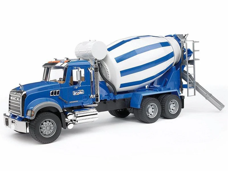 Bruder Mack Granite Cement Mixer/Camion Malaxeur à Ciment - 02814