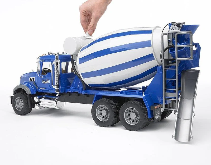 Bruder Mack Granite Cement Mixer/Camion Malaxeur à Ciment - 02814