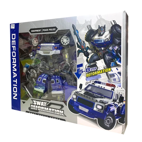 Robot transformable en voiture police