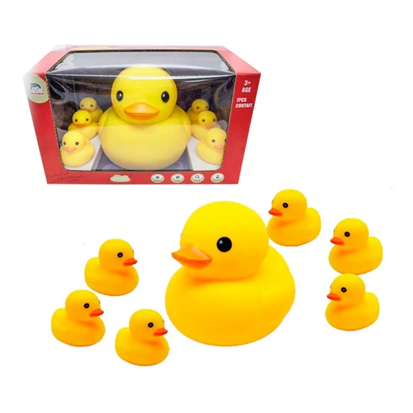 Pack maman canard avec 6 canetons