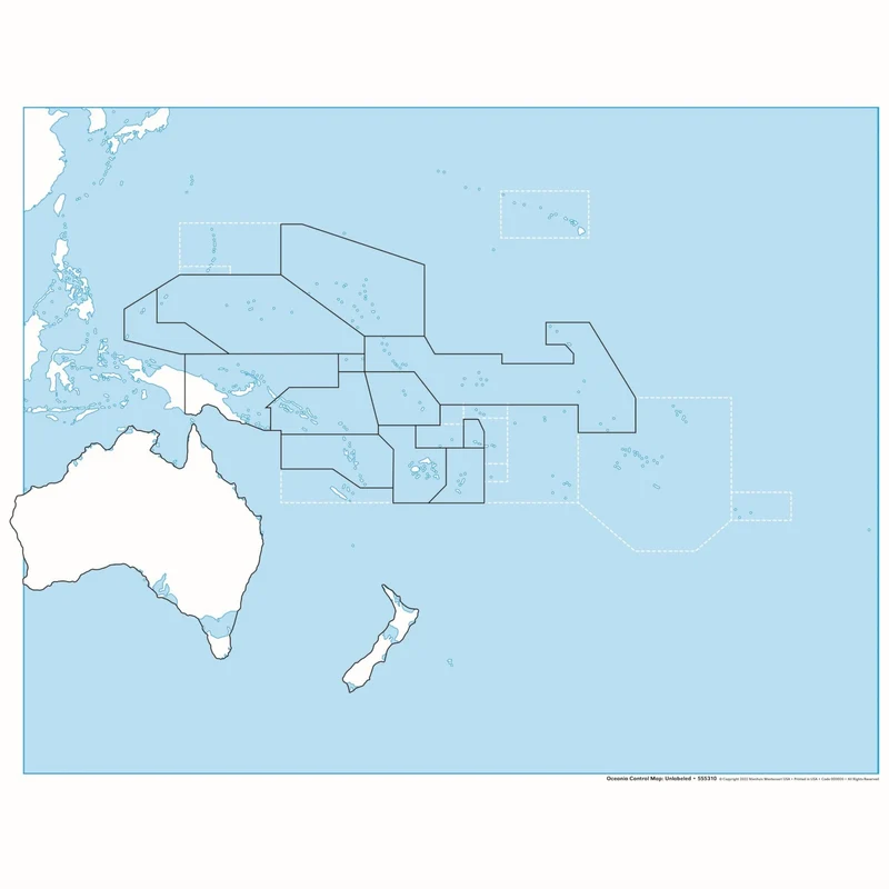 Carte de contrôle de l'Océanie : muette