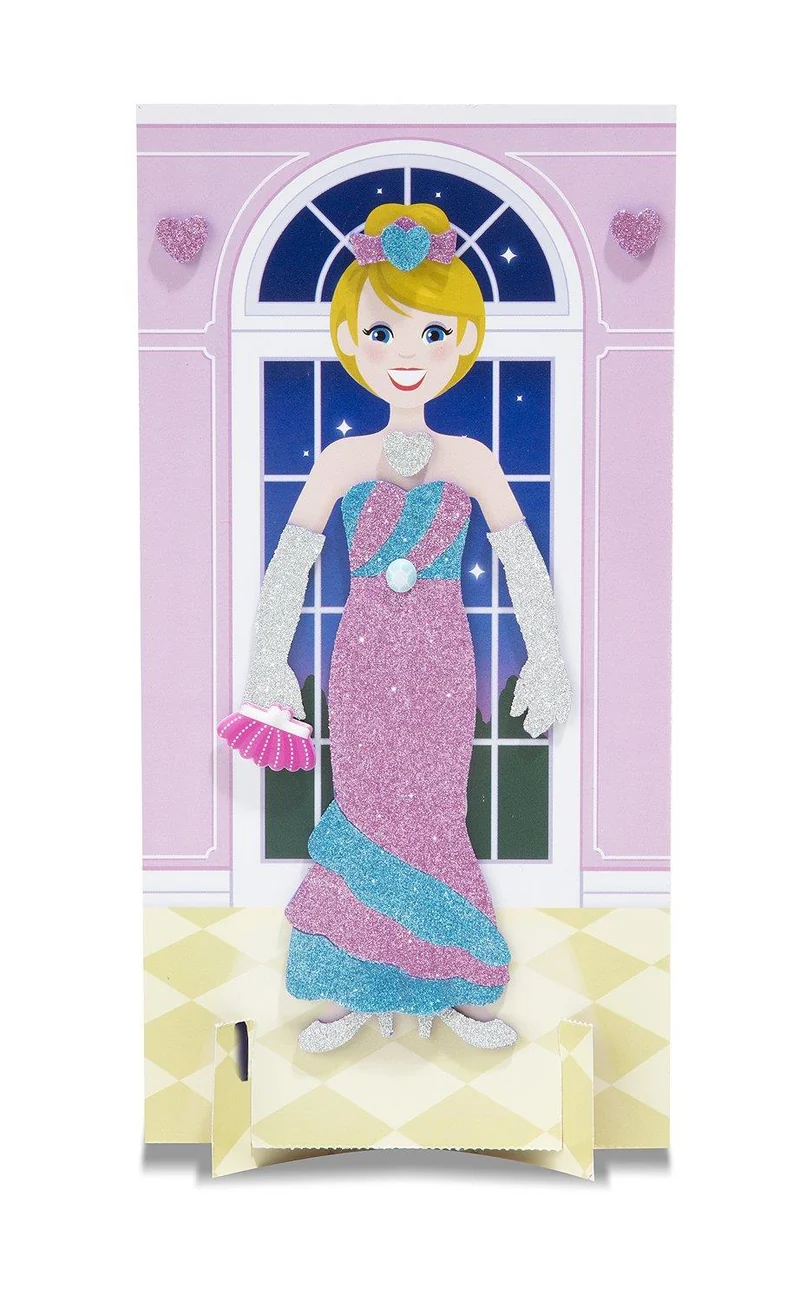 Melissa & Doug Mess-Free Glitter Fancy Party Fashions / Mode pailletée sans dégâts pour les fêtes