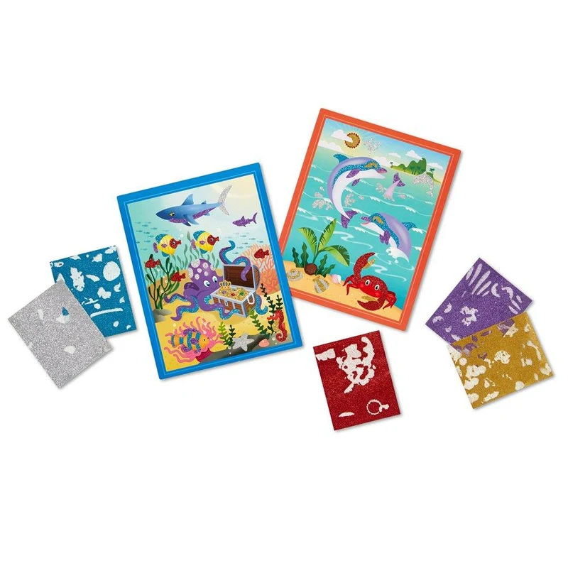 Melissa & Doug Mess-Free Glitter Underwater Scenes / Scènes sous-marines scintillantes sans dommages