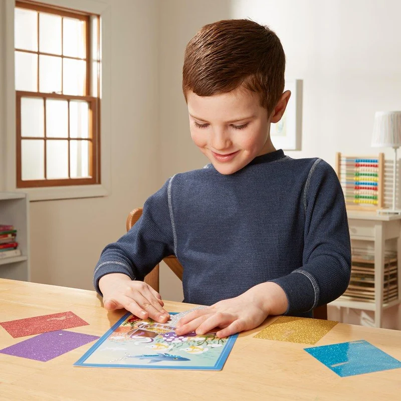 Melissa & Doug Mess-Free Glitter Underwater Scenes / Scènes sous-marines scintillantes sans dommages