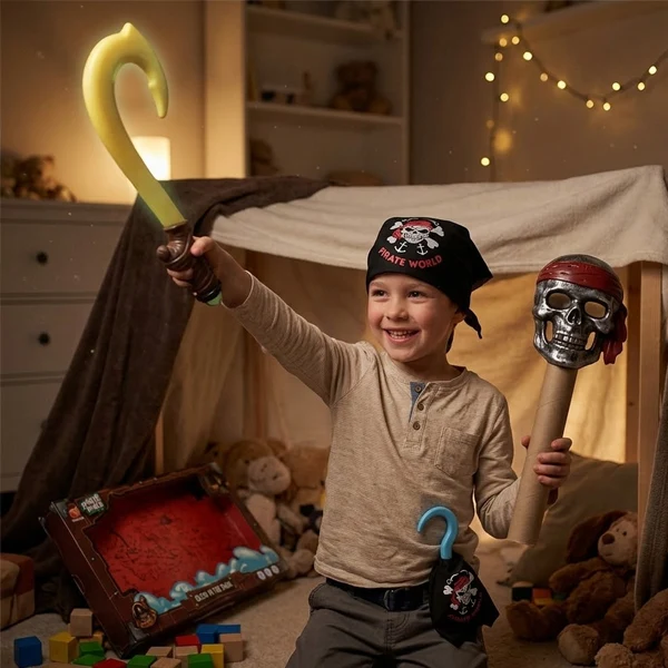 GLOW IN THE DARK PIRATE WORLD