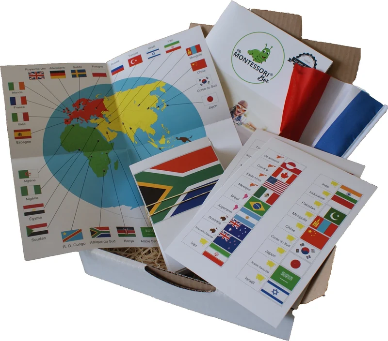 Pays et Drapeaux du Monde Montessori