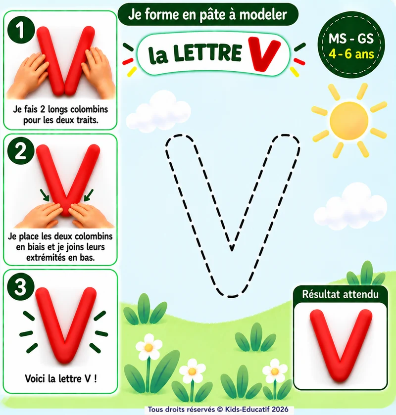 Je Forme en Pâte à Modeler – Formes, Lettres et Chiffres (PDF)