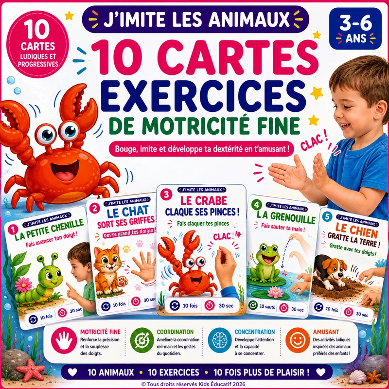 Pack Duo – Animaux qui bougent + J'imite les Animaux