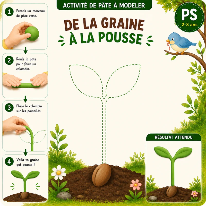 Cartes pâte à modeler Nature et Environnement