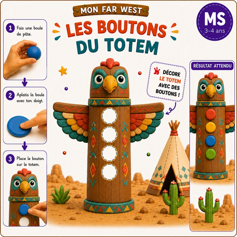 Mon Far West – 22 activités en pâte à modeler PS MS GS