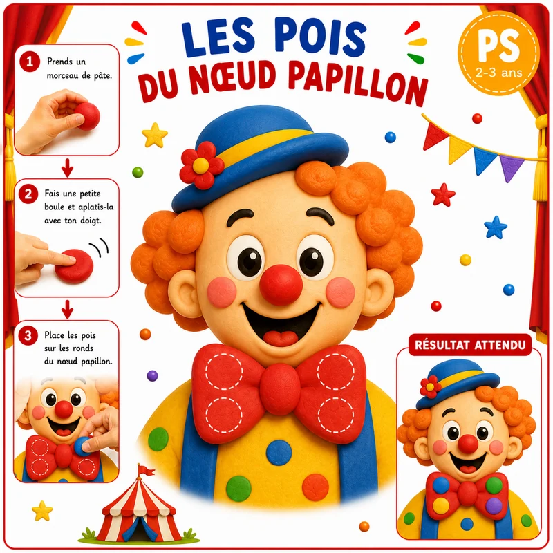 Mon Cirque à compléter en pâte à modeler – 16 fiches PS MS GS