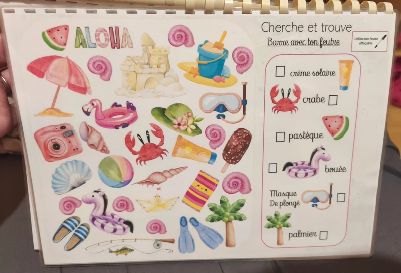 Livret de Vacances – Thème Plage | 3-5 ans
