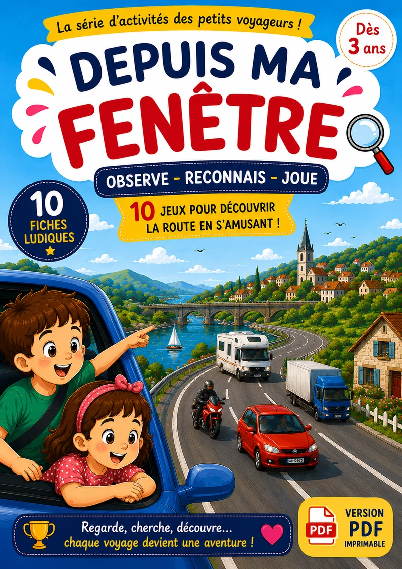 Depuis ma fenêtre… – Pack 10 fiches activités A4 à télécharger