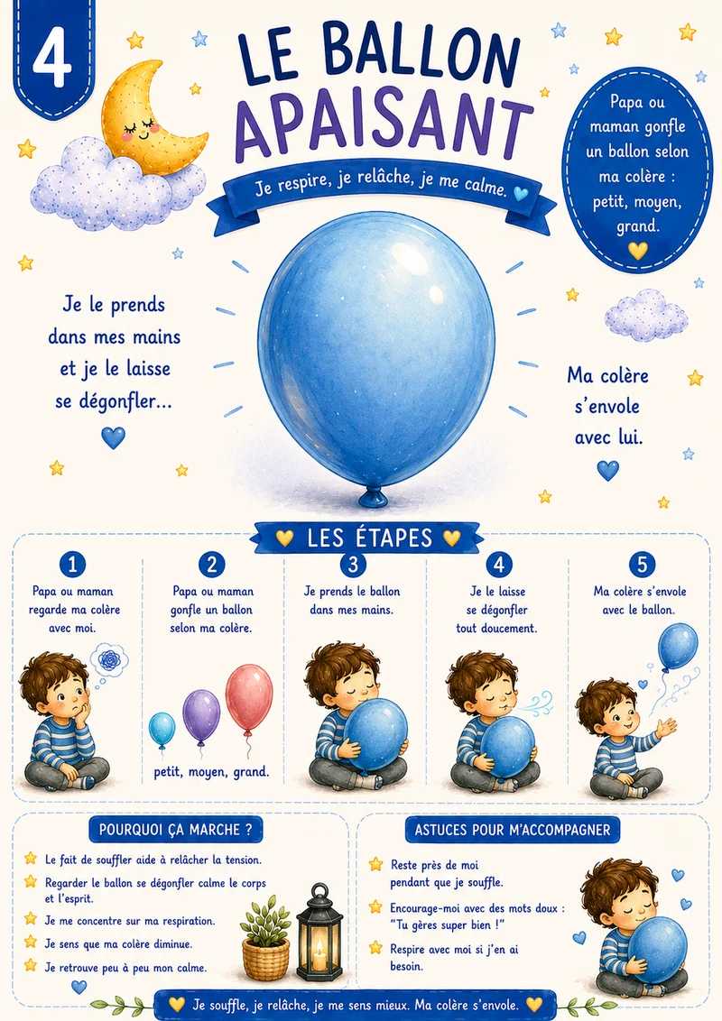 Je dompte mes émotions – 10 cartes d'astuces Version Garçon (PDF à télécharger)