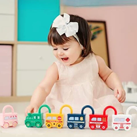 Jouet Montessori Serrures & Clés – Motricité Fine & Chiffres | Dès 3 ans