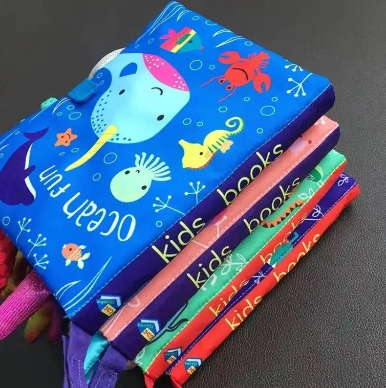 Livre Souple Montessori pour Bébé – Livre d’Éveil en Tissu Éducatif et Sensoriel | Jouet Éducatif Durable