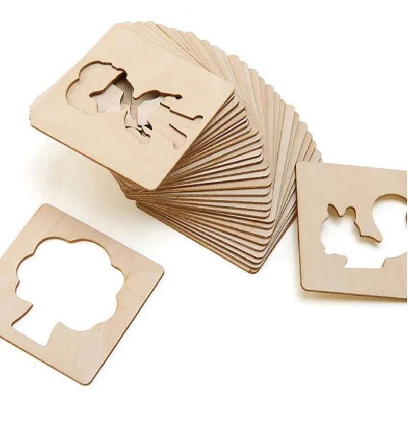 Pochoirs de Dessin Montessori – 20 Modèles Créatifs | Activité Artistique Dès 3 ans