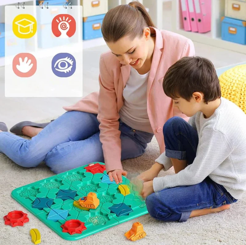 Puzzle Route Montessori en Bois – 118 Défis de Logique | Dès 3 ans