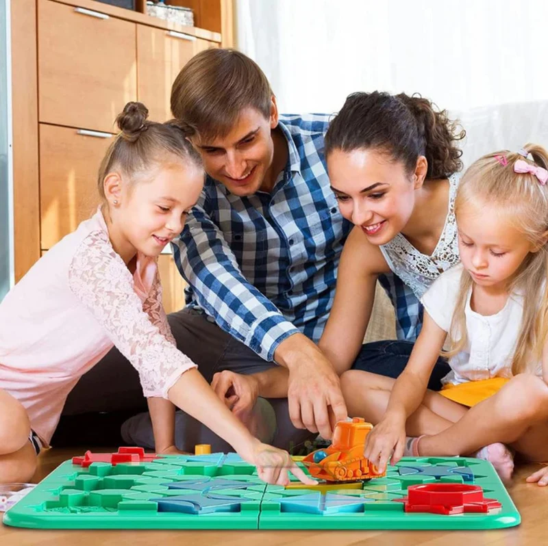 Puzzle Route Montessori en Bois – 118 Défis de Logique | Dès 3 ans