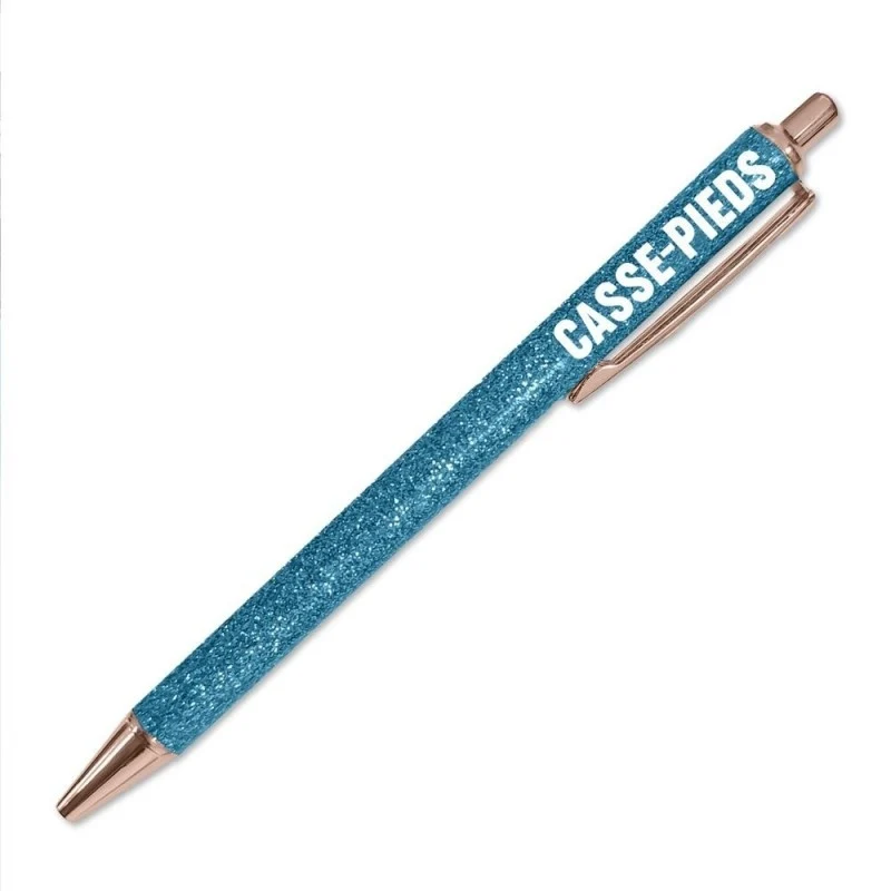 Stylo à paillettes Casse-Pieds – Stylo fantaisie humour | Joy Cadeaux