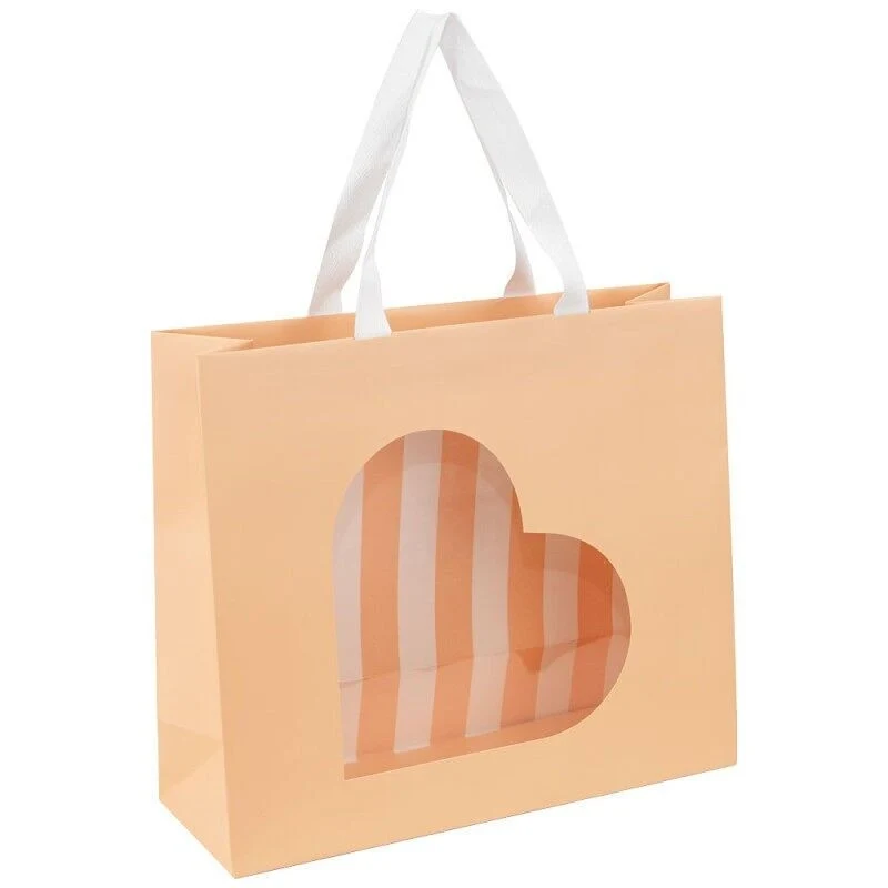 Sac cadeau carton avec fenêtre 29x10x25cm – Box cadeau | Joy Cadeaux