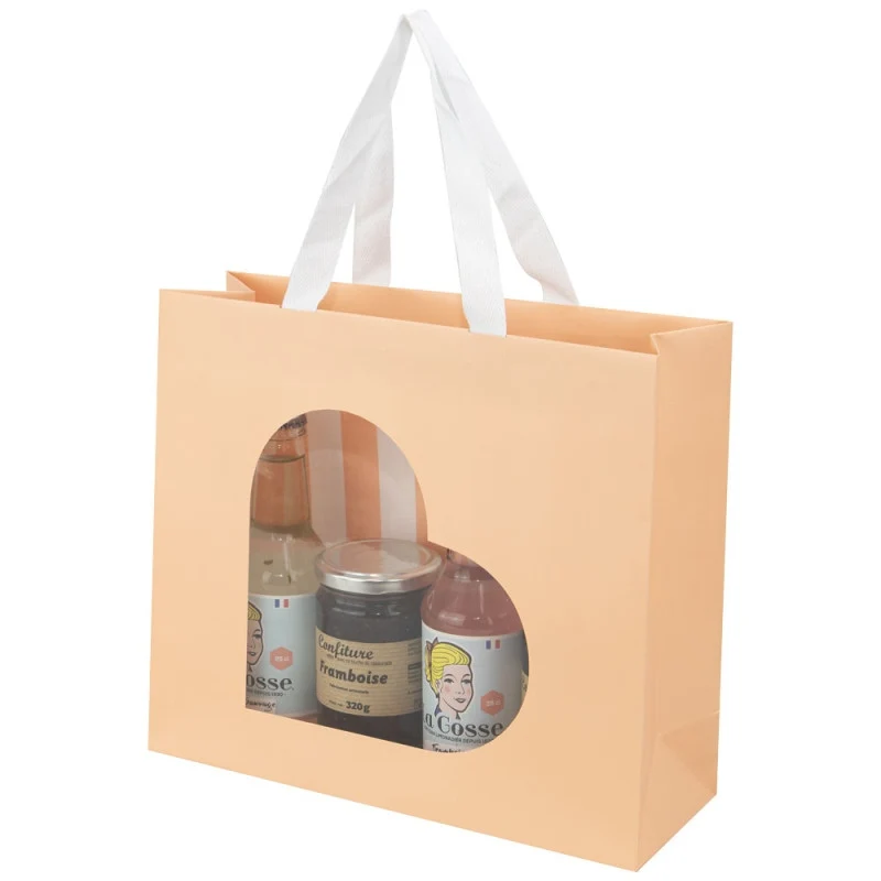 Sac cadeau carton avec fenêtre 29x10x25cm – Box cadeau | Joy Cadeaux