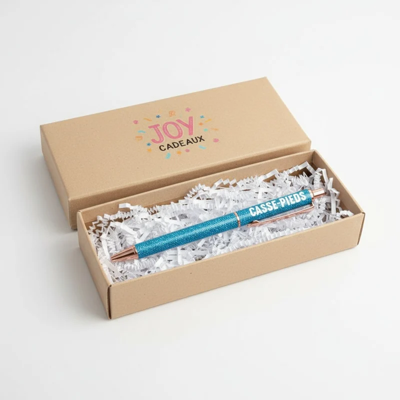 Stylo à paillettes Casse-Pieds – Stylo fantaisie humour | Joy Cadeaux