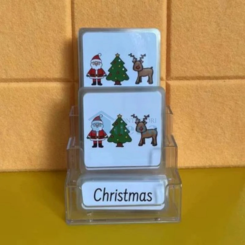 Three-Parts Cards w/ Stand -Christmas Subject（18 sets）