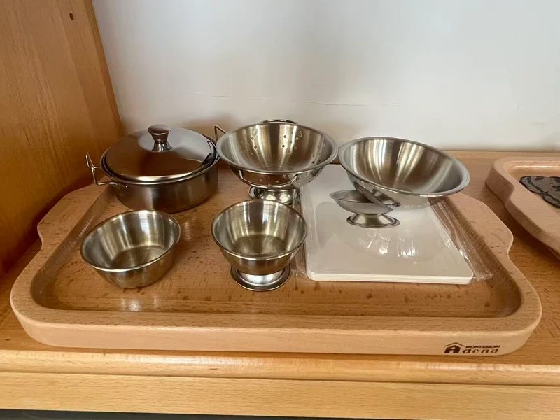 Objects With Similar Matching Cards -Cooking Materials and Cards with wooden tray