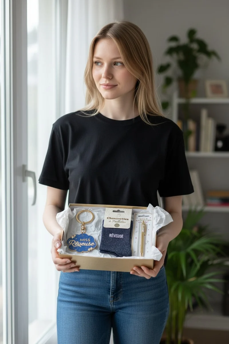 Porte-Clés Paillettes Miss Rêveuse – Accessoire Femme Brillant