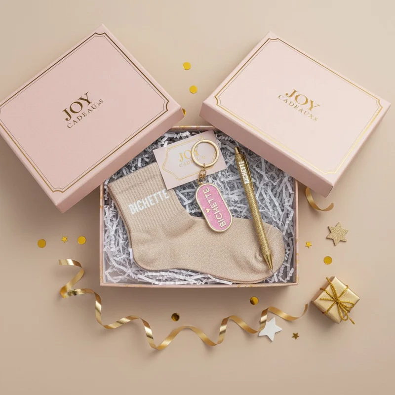 Porte-Clés Paillettes "Bichette" – Accessoire Fun & Cadeau Original