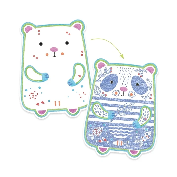 Coloriages à Révéler Animaux Sauvages – Activité Magique pour Enfants